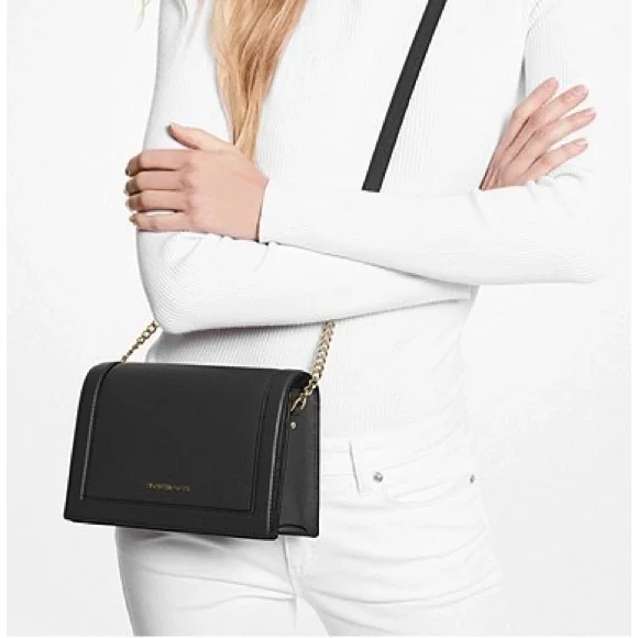 Classy NEW Michael Kors Jet Set Large Black Crossbody Bag  🌺Offers welcome! - Picture 8 of 8